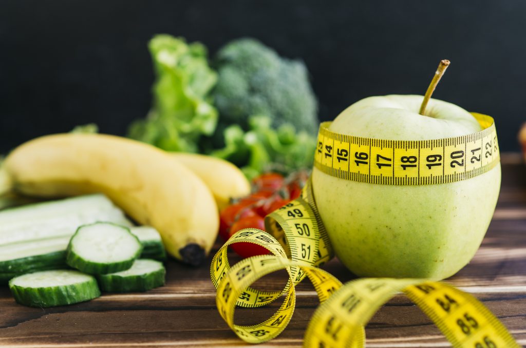 Fresh fruits and vegetables for a healthy diet