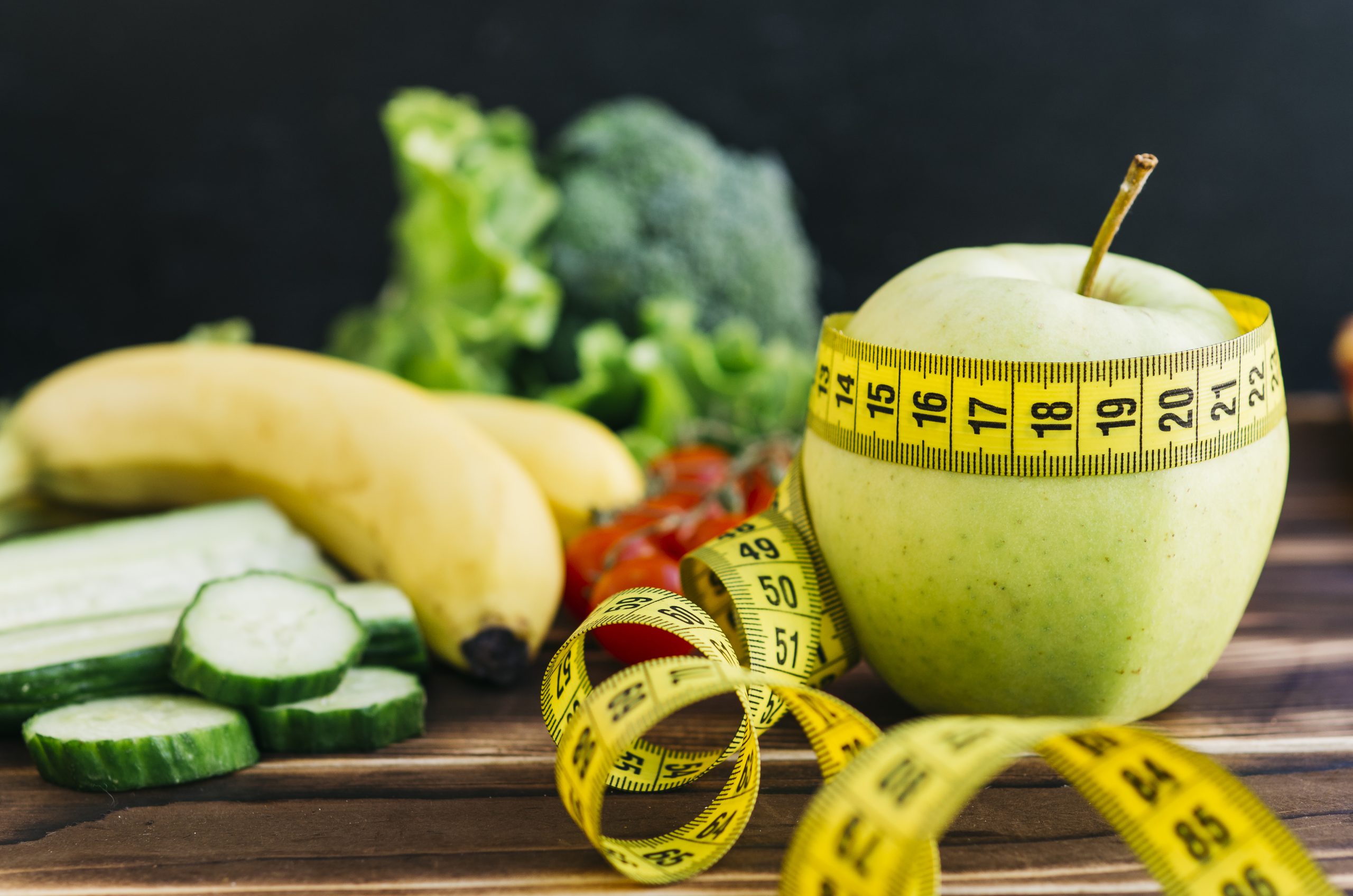 Fresh fruits and vegetables for a healthy diet
